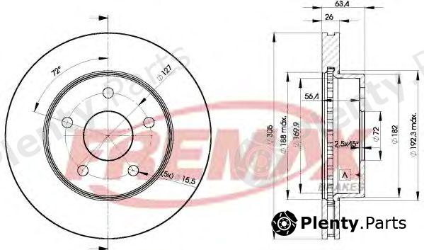  FREMAX part BD-5117 (BD5117) Brake Disc