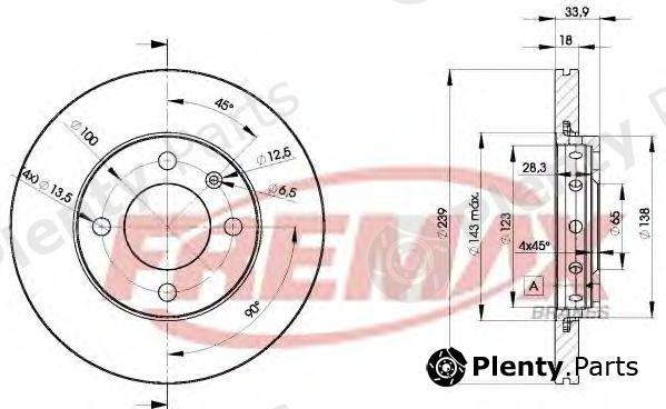  FREMAX part BD-5303 (BD5303) Brake Disc