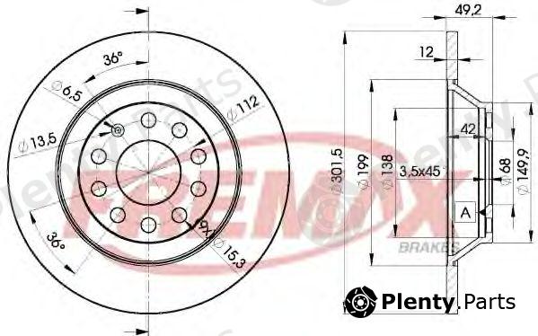  FREMAX part BD-5313 (BD5313) Brake Disc