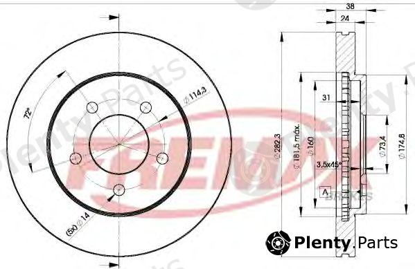  FREMAX part BD-5347 (BD5347) Brake Disc