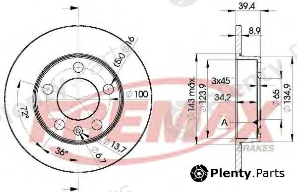  FREMAX part BD-5601 (BD5601) Brake Disc