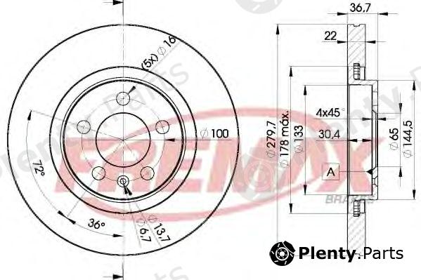  FREMAX part BD-5603 (BD5603) Brake Disc