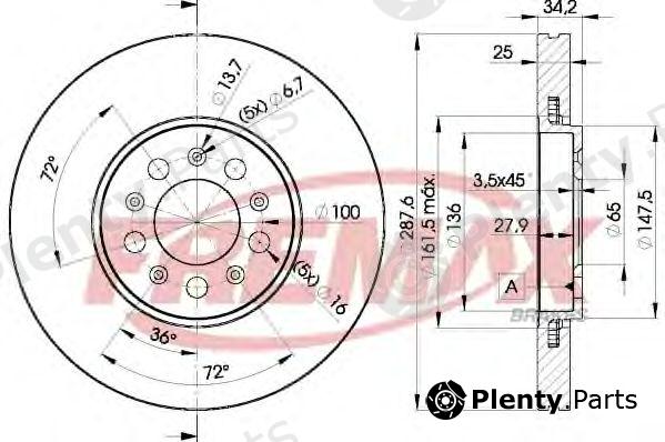  FREMAX part BD-5604 (BD5604) Brake Disc
