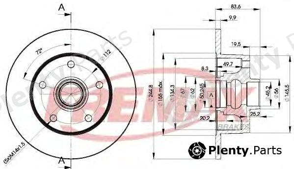  FREMAX part BD-5606 (BD5606) Brake Disc