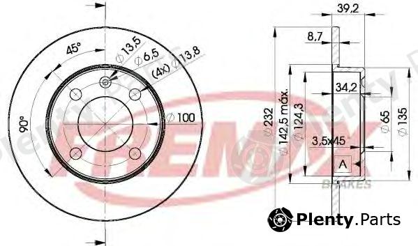  FREMAX part BD-5608 (BD5608) Brake Disc