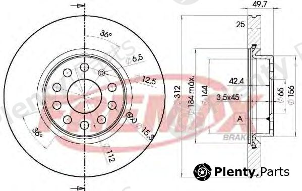  FREMAX part BD-5618 (BD5618) Brake Disc