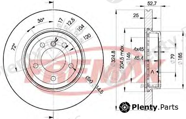  FREMAX part BD-6071 (BD6071) Brake Disc
