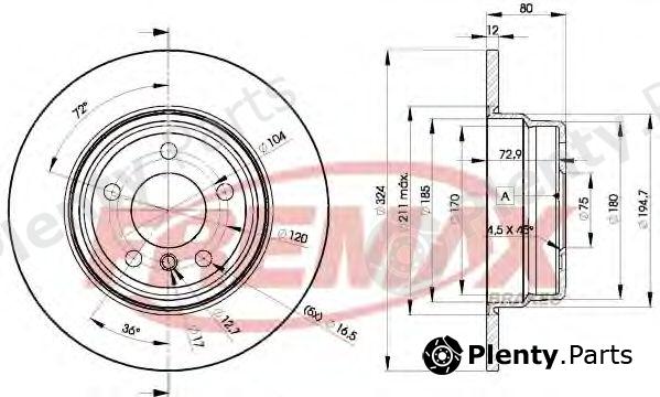 FREMAX part BD-6491 (BD6491) Brake Disc