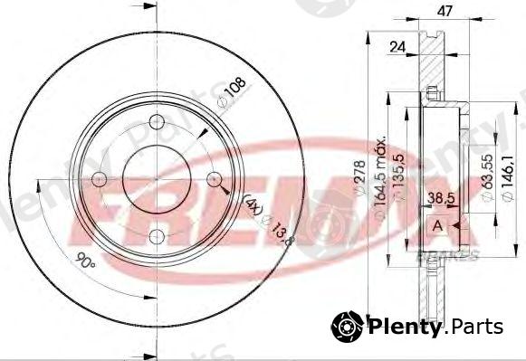  FREMAX part BD-6785 (BD6785) Brake Disc