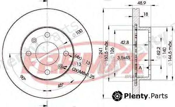  FREMAX part BD-7500 (BD7500) Brake Disc