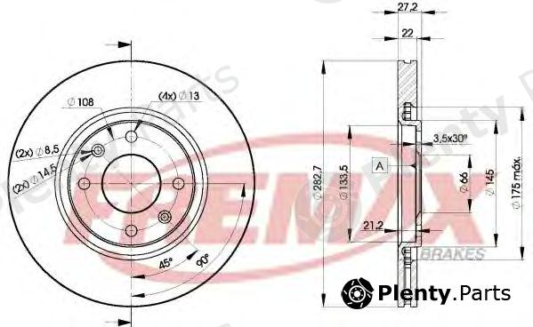  FREMAX part BD-7810 (BD7810) Brake Disc