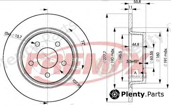  FREMAX part BD-7989 (BD7989) Brake Disc