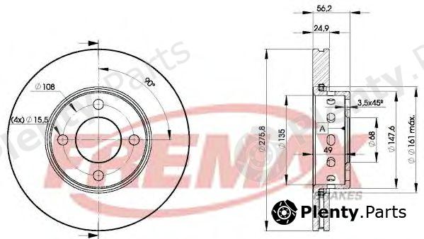  FREMAX part BD-8012 (BD8012) Brake Disc