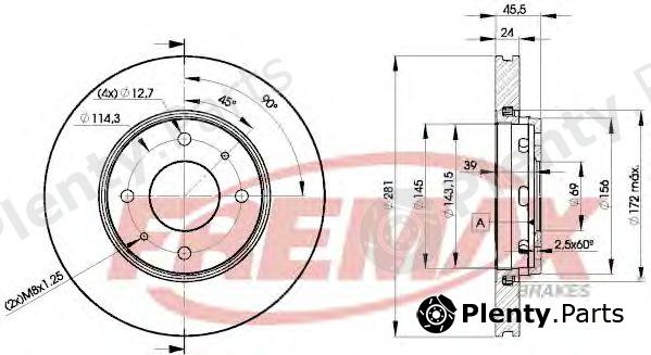  FREMAX part BD-8027 (BD8027) Brake Disc