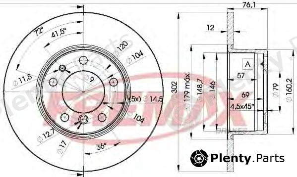  FREMAX part BD-8042 (BD8042) Brake Disc