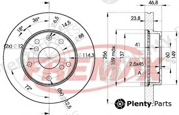  FREMAX part BD-8673 (BD8673) Brake Disc