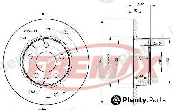  FREMAX part BD-8684 (BD8684) Brake Disc
