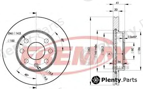  FREMAX part BD-9021 (BD9021) Brake Disc