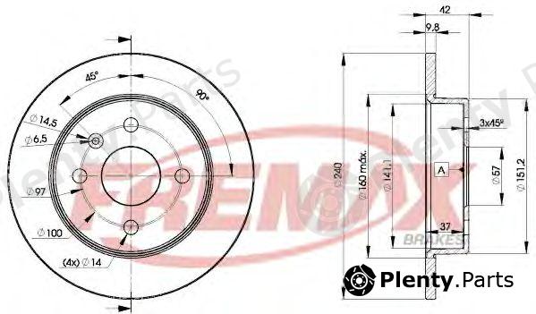  FREMAX part BD-9108 (BD9108) Brake Disc