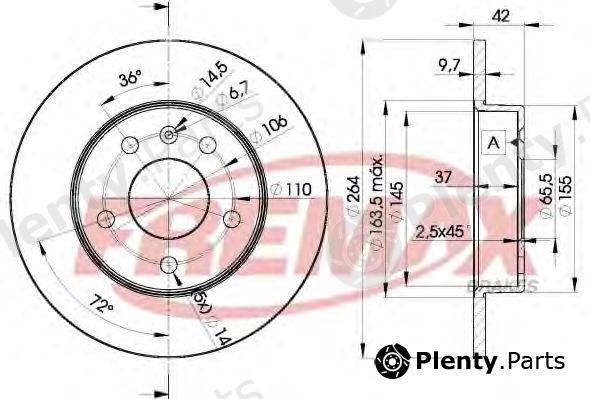  FREMAX part BD-9110 (BD9110) Brake Disc