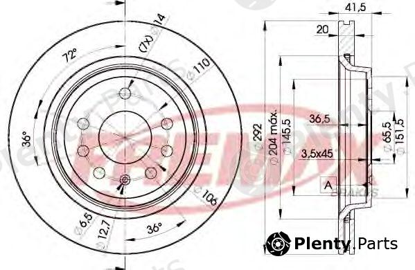  FREMAX part BD-9114 (BD9114) Brake Disc
