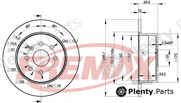  FREMAX part BD-9209 (BD9209) Brake Disc