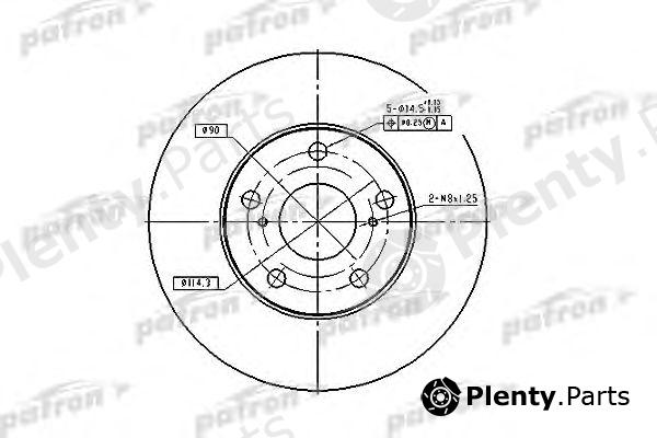  PATRON part PBD1431 Brake Disc