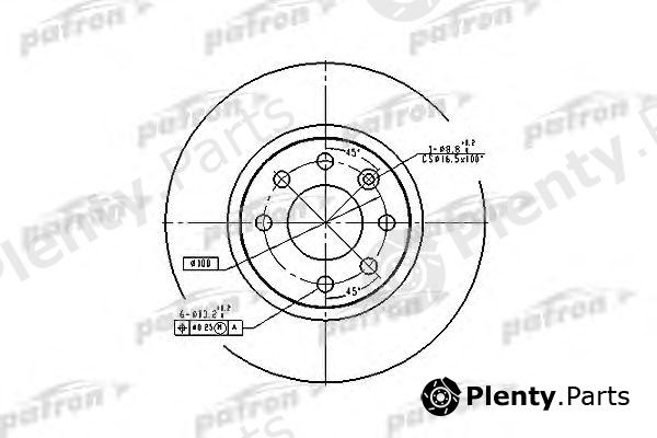  PATRON part PBD2564 Brake Disc