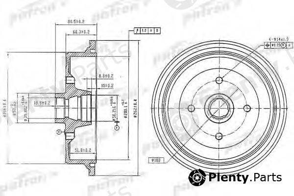 PATRON part PDR1198 Brake Drum