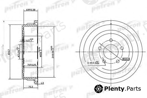  PATRON part PDR1482 Brake Drum