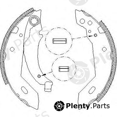  ROADHOUSE part 409500 Brake Shoe Set