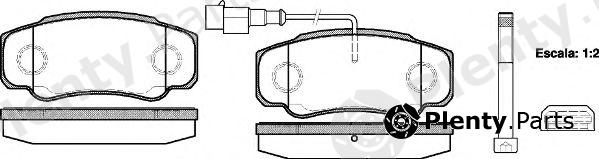  ROADHOUSE part 296102 Brake Pad Set, disc brake