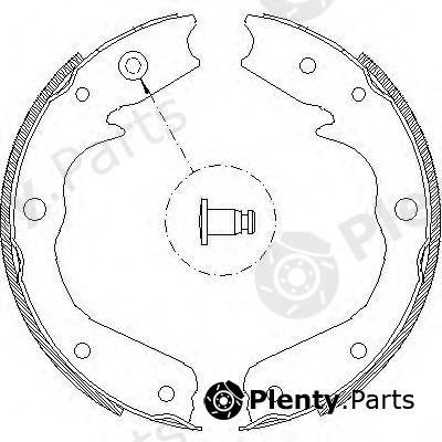  ROADHOUSE part 470900 Brake Shoe Set, parking brake