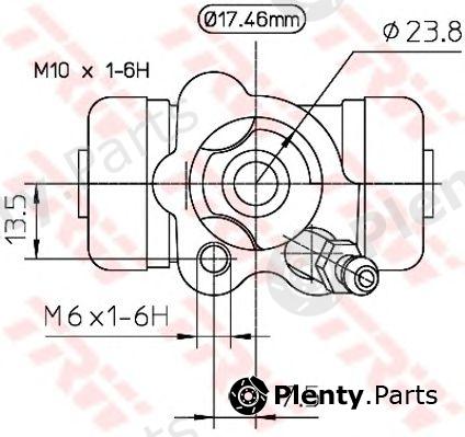  TRW part BWA154 Wheel Brake Cylinder