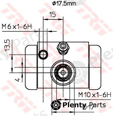 TRW part BWC252 Wheel Brake Cylinder