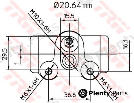  TRW part BWF251 Wheel Brake Cylinder