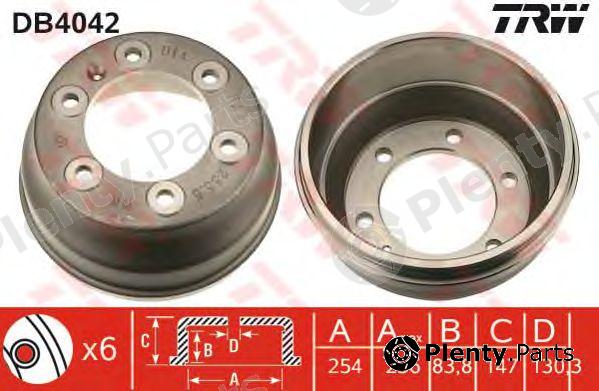  TRW part DB4042 Brake Drum