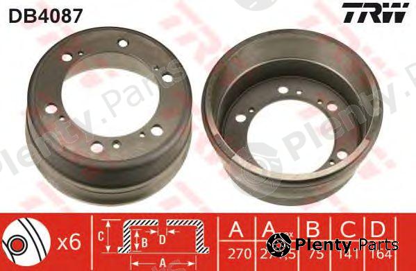  TRW part DB4087 Brake Drum