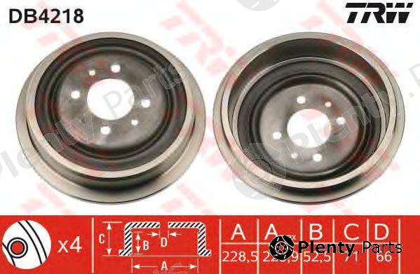 TRW part DB4218 Brake Drum