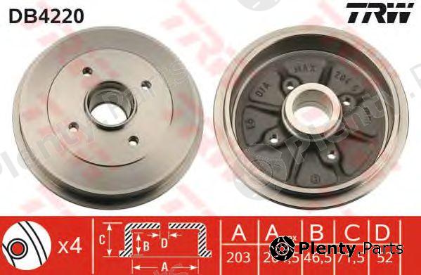  TRW part DB4220 Brake Drum