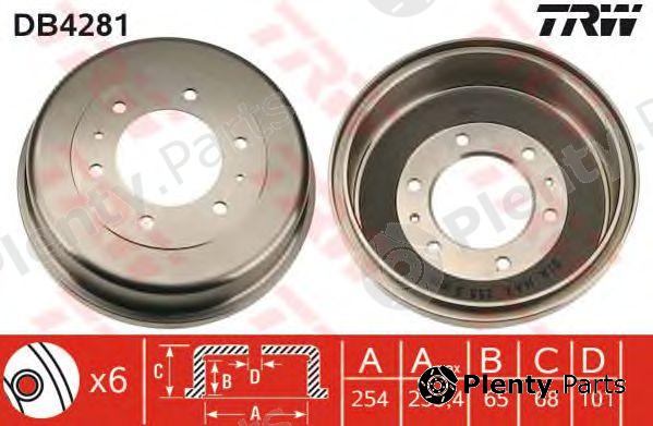  TRW part DB4281 Brake Drum