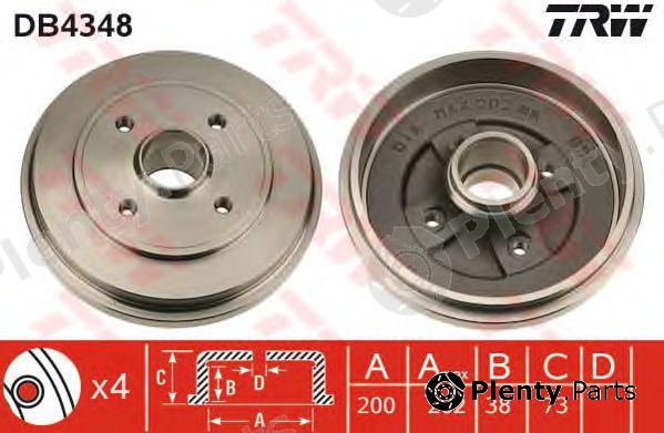  TRW part DB4348 Brake Drum