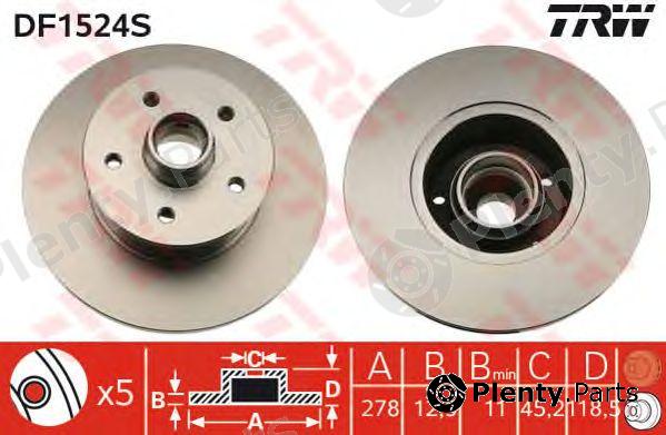  TRW part DF1524S Brake Disc