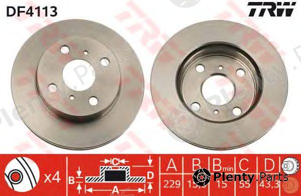  TRW part DF4113 Brake Disc