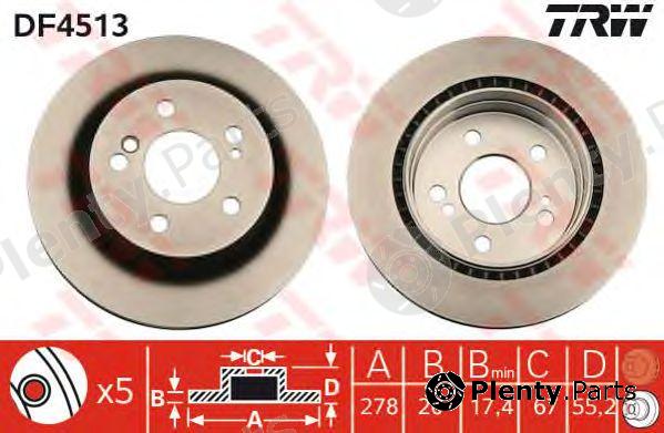  TRW part DF4513 Brake Disc