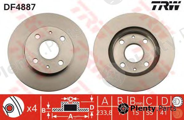  TRW part DF4887 Brake Disc