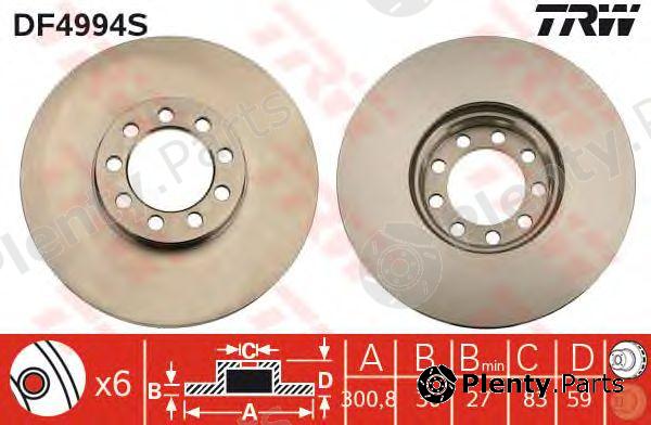  TRW part DF4994S Brake Disc