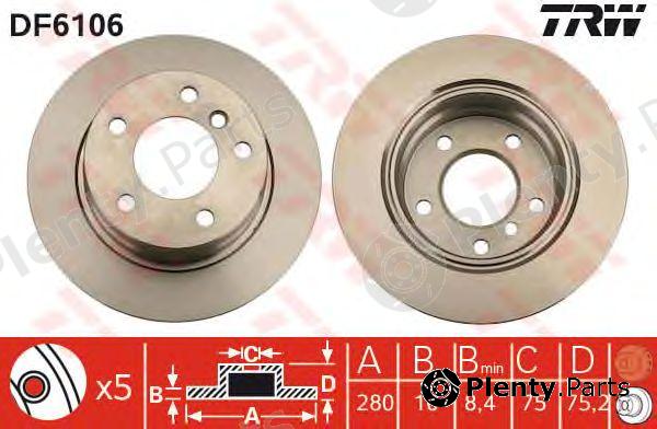  TRW part DF6106 Brake Disc
