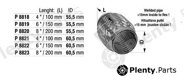  FENNO part P8823 Flex Hose, exhaust system