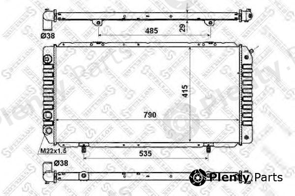  STELLOX part 10-25027-SX (1025027SX) Radiator, engine cooling